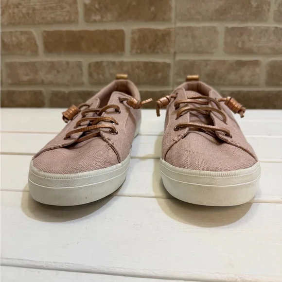 Sperry Women's Crest Vibe Two Tone Rose Sneakers Size 8.5 - Picture 3 of 10